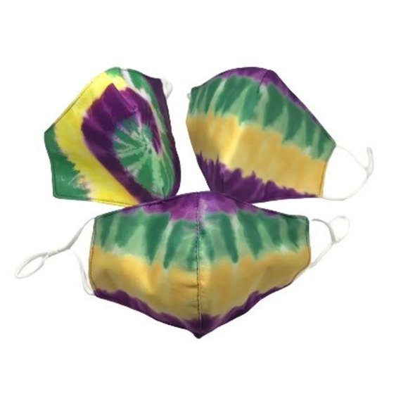 Mardi Gras Fabric Face Mask~Carnival Fabric Face Mask~New Orleans Face Mask - Picture 1 of 4